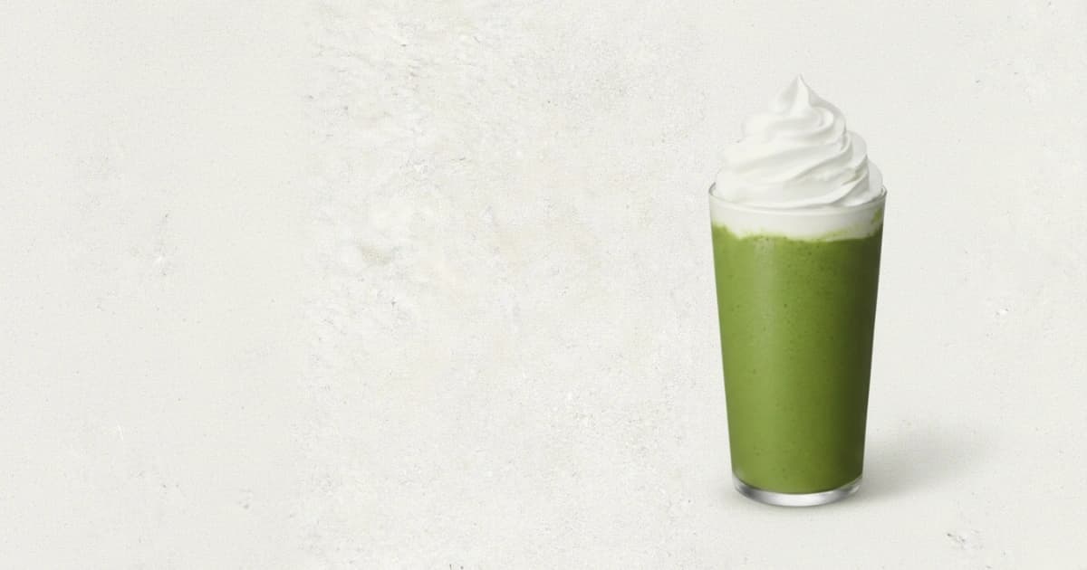 제주 유기농 말차로 만든 크림 프라푸치노